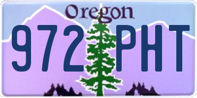 OR license plate 972PHT