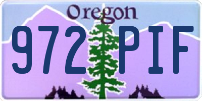 OR license plate 972PIF