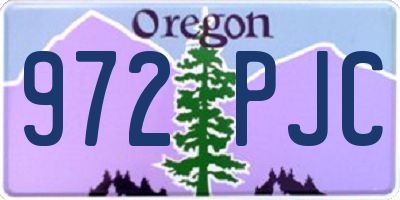 OR license plate 972PJC