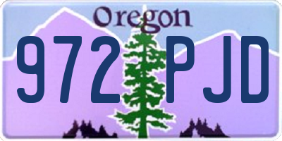 OR license plate 972PJD