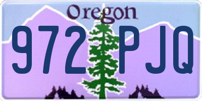 OR license plate 972PJQ