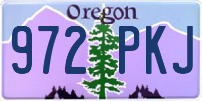 OR license plate 972PKJ