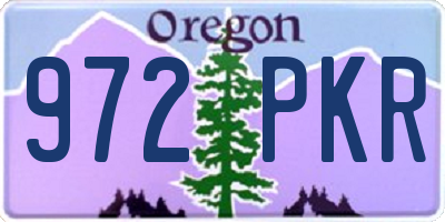 OR license plate 972PKR