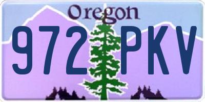 OR license plate 972PKV