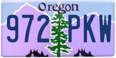 OR license plate 972PKW