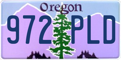 OR license plate 972PLD