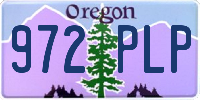 OR license plate 972PLP