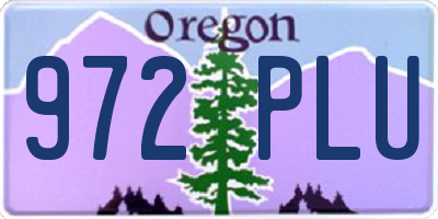 OR license plate 972PLU