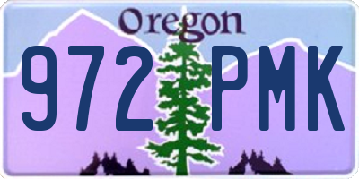 OR license plate 972PMK