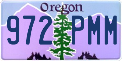 OR license plate 972PMM