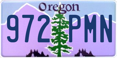OR license plate 972PMN