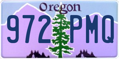OR license plate 972PMQ