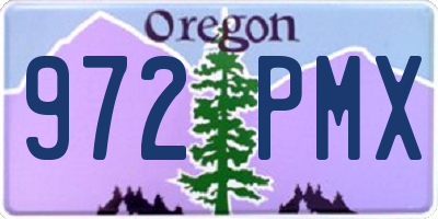 OR license plate 972PMX