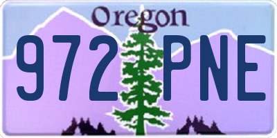OR license plate 972PNE