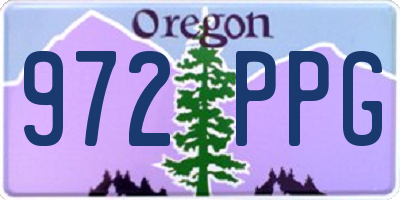 OR license plate 972PPG
