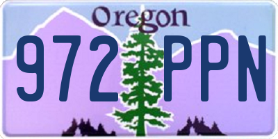 OR license plate 972PPN