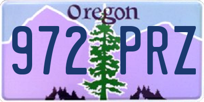 OR license plate 972PRZ