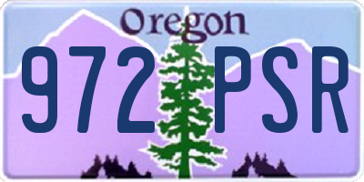OR license plate 972PSR