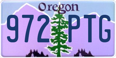 OR license plate 972PTG