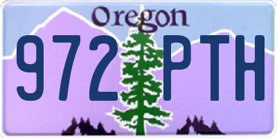OR license plate 972PTH