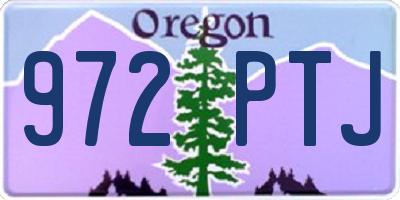 OR license plate 972PTJ