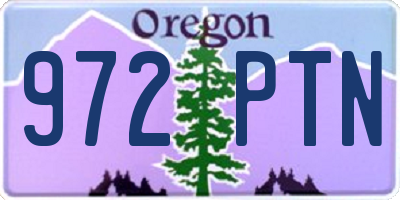 OR license plate 972PTN