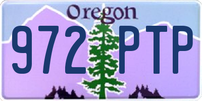 OR license plate 972PTP