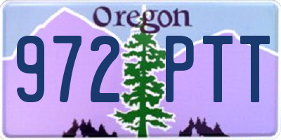OR license plate 972PTT