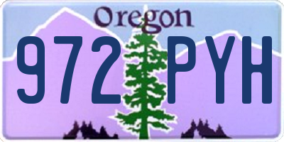 OR license plate 972PYH