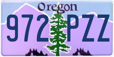 OR license plate 972PZZ
