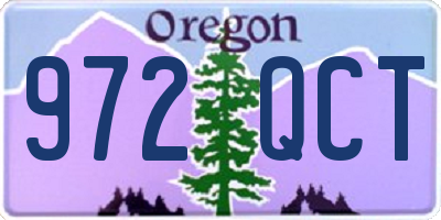 OR license plate 972QCT