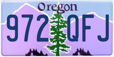 OR license plate 972QFJ