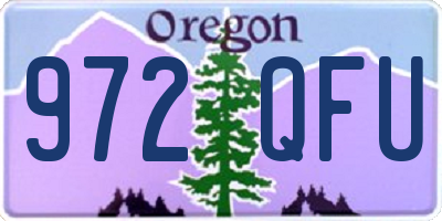 OR license plate 972QFU