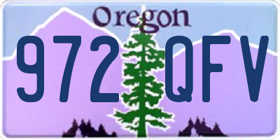OR license plate 972QFV