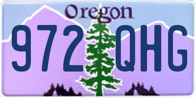 OR license plate 972QHG