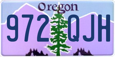 OR license plate 972QJH