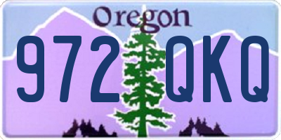 OR license plate 972QKQ