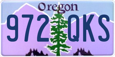 OR license plate 972QKS