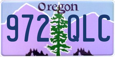 OR license plate 972QLC