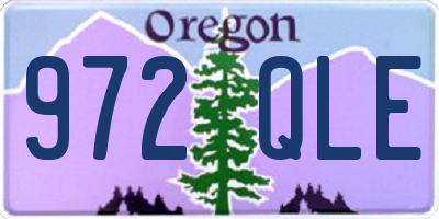 OR license plate 972QLE
