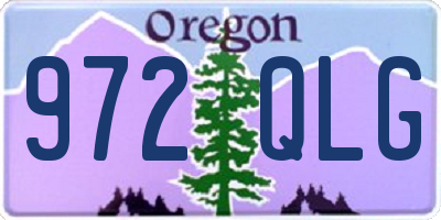 OR license plate 972QLG