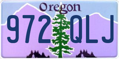 OR license plate 972QLJ