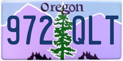 OR license plate 972QLT