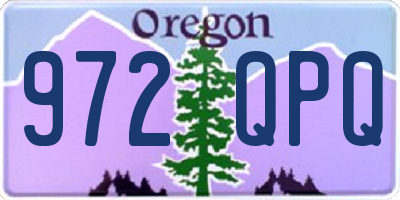 OR license plate 972QPQ