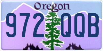 OR license plate 972QQB