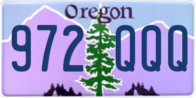 OR license plate 972QQQ