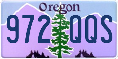 OR license plate 972QQS