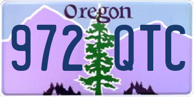 OR license plate 972QTC