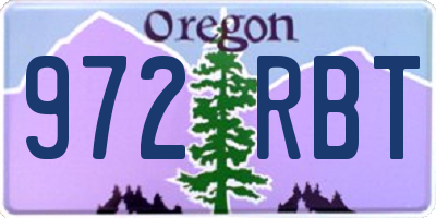 OR license plate 972RBT