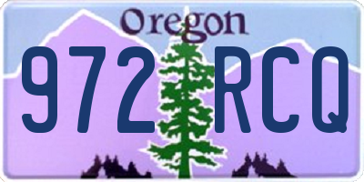 OR license plate 972RCQ
